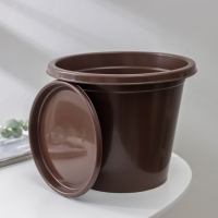 Горшок с поддоном &laquo;Эконом&raquo;, 3 л, цвет коричневый