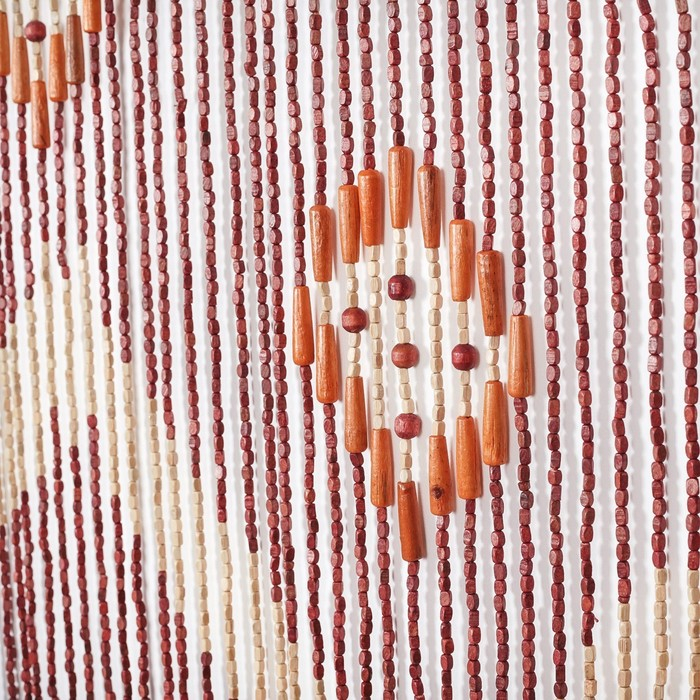 Занавеска декоративная деревянная, 90×195 см, 52 нити Занавеска декоративная деревянная, 90×195 см, 52 нити