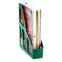 Лоток для бумаг вертикальный Стамм "Лидер", пластиковый, ширина 75 мм, зеленый Лоток для бумаг вертикальный Стамм "Лидер", пластиковый, ширина 75 мм, зеленый
