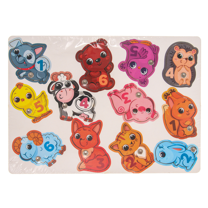 Магнитная рыбалка для детей &laquo;Зверята&raquo;