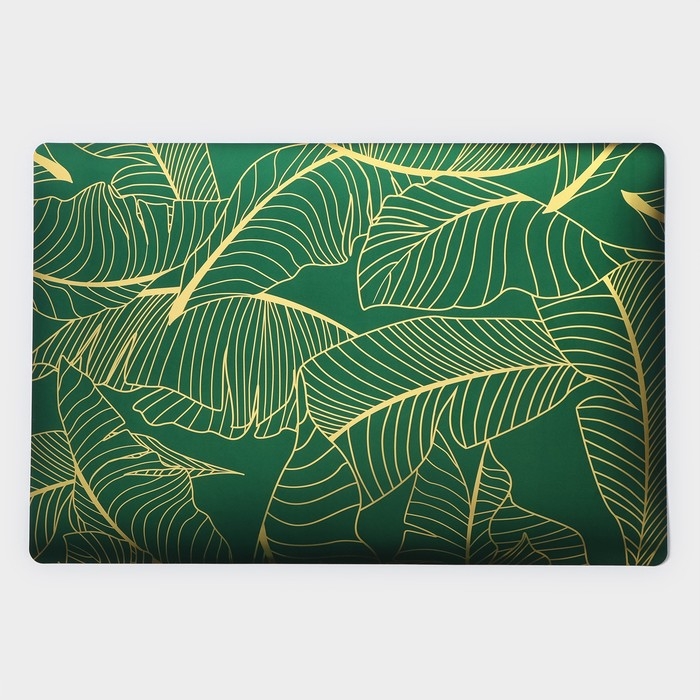 Салфетки сервировочные на стол Доляна &laquo;Лаундж&raquo;, 4 шт, 30&times;45 см, цвет зелёный