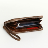 Кошелёк женский на молнии, цвет коричневый Кошелёк женский на молнии, цвет коричневый