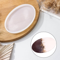 Молд Доляна &laquo;Овал&raquo;, силикон, 19&times;12,5&times;1,1 см, прозрачный