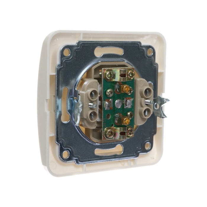 Розетка телевизионная одноместная Luazon Lighting "Орион", скрытая, белая