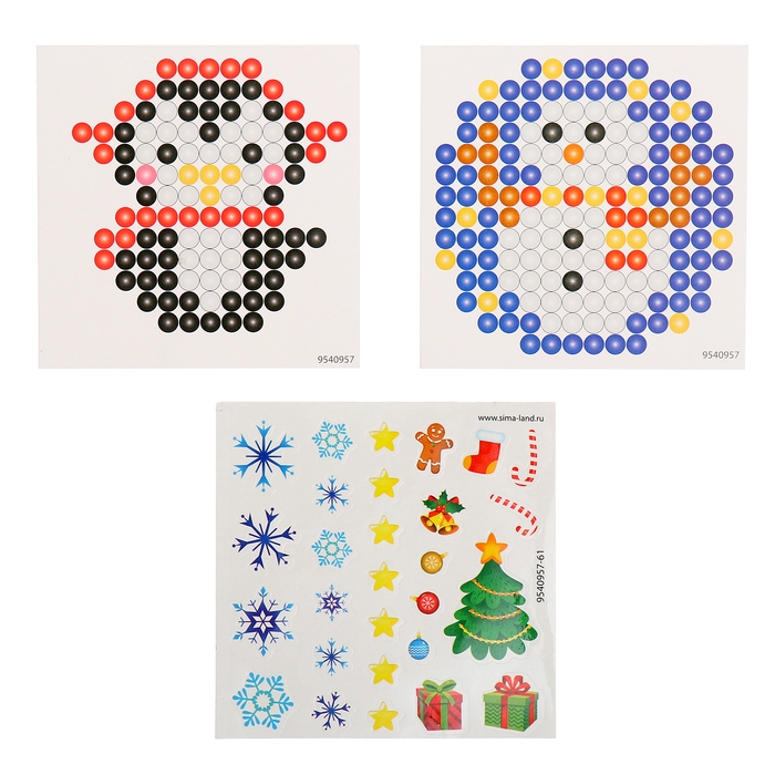 Аквамозаика &laquo;Снежная баночка. Пингвинчик&raquo;, ночник, более 200 шариков