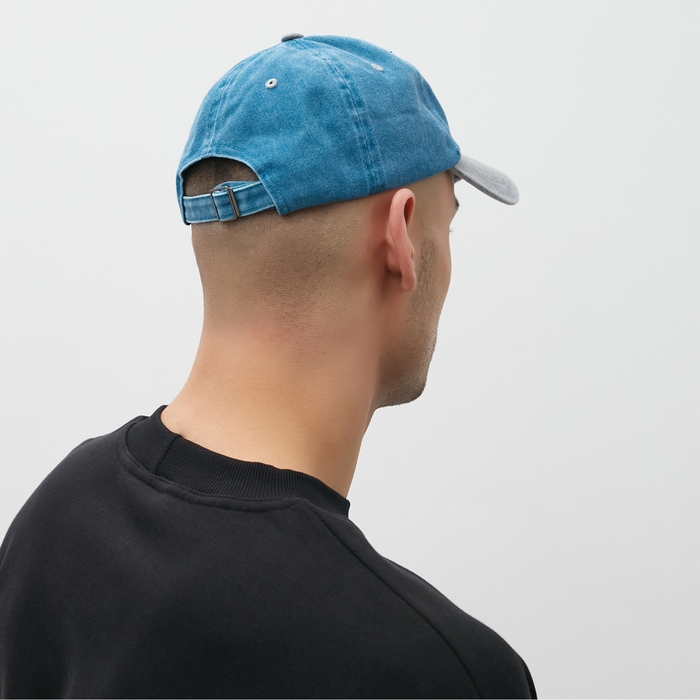 Кепка мужская MINAKU, цвет серый/голубой, р-р 56-58 Кепка мужская MINAKU, цвет серый/голубой, р-р 56-58