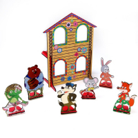 Пальчиковый кукольный театр &laquo;3 сказки&raquo;, ширма: 22,5 &times; 33 см