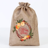 Мешок с термонаклейкой &laquo;Корица&raquo;, 20 х 30 см +/- 1.5 см, Новый год