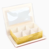 Коробка под 6 конфет с ячейками &laquo;Зимняя почта&raquo; 14.8 х 9.5 х 3.5 см, Новый год