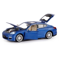 Машина металлическая Porsche Panamera S, 1:24,открываются двери, капот и багажник, световые и звуковые эффекты, цвет синий Машина металлическая Porsche Panamera S, 1:24,открываются двери, капот и багажник, световые и звуковые эффекты, цвет синий