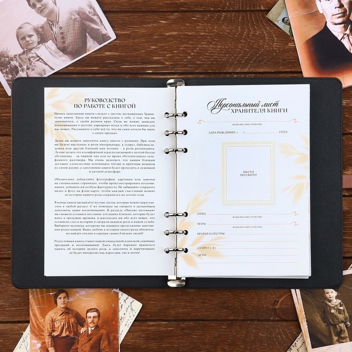 Родословная книга со встроенной флешкой 16 Gb &laquo;Семейная летопись&raquo;, 17,5 х 23 см..