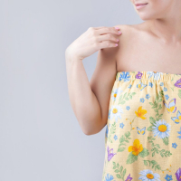 Полотенце для бани "Русское поле" женское парео, 80х150 см, хлопок, вафельное полотно Полотенце для бани "Русское поле" женское парео, 80х150 см, хлопок, вафельное полотно