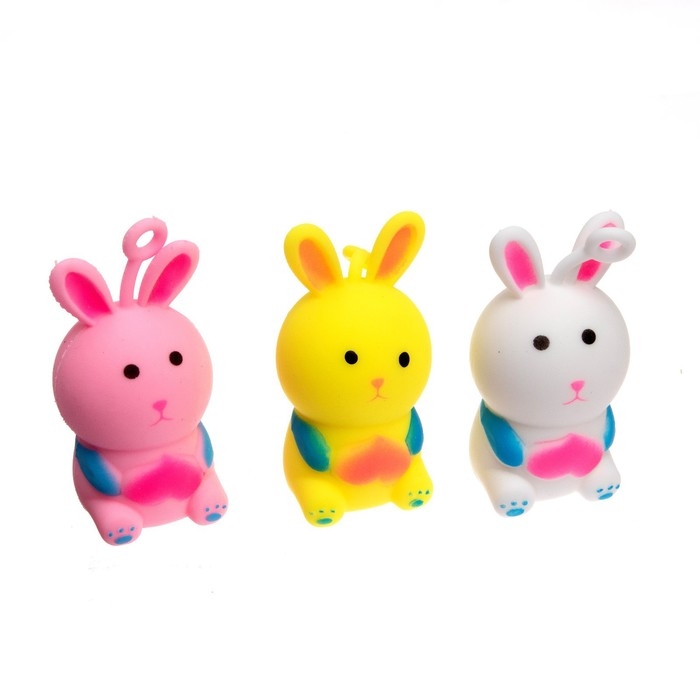 Мялка &laquo;Зайка&raquo; с пастой, цвета МИКС