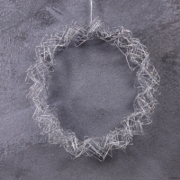 Светодиодная фигура «Венок» 25х25х6 см, 15 LED, батарейки AAx2 (не в комплекте), свечение теплое белое Светодиодная фигура «Венок» 25х25х6 см, 15 LED, батарейки AAx2 (не в комплекте), свечение теплое белое