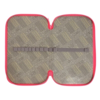 Пенал 2 секции, 125 х 205 х 40 мм, 81П26/2 Calligrata "Бабочки" (объемный 3D-рисунок с эффектом металлика)