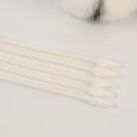 Ватные палочки 10 шт., индивидуальная упаковка, наконечник - спираль, острый, хлопок/бумага