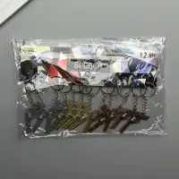 Брелок металл "Револьвер" крутится барабан МИКС 5,8х2,8х0,9 см