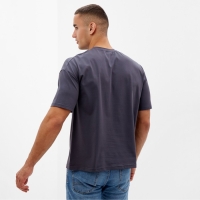 Футболка мужская из органического хлопка MINAKU OVERSIZE FIT: цвет графит, р-р 46 Футболка мужская из органического хлопка MINAKU OVERSIZE FIT: цвет графит, р-р 46