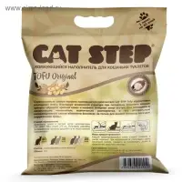 Наполнитель для кошачьих туалетов Cat Step Tofu Original 12L, растительный комкующийся