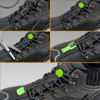 Набор для шнурков, d=5 мм, фиксатор и наконечник, 2 пары, салатовый