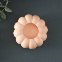 Подсвечник  "Тыква" 8х10см, персиковый