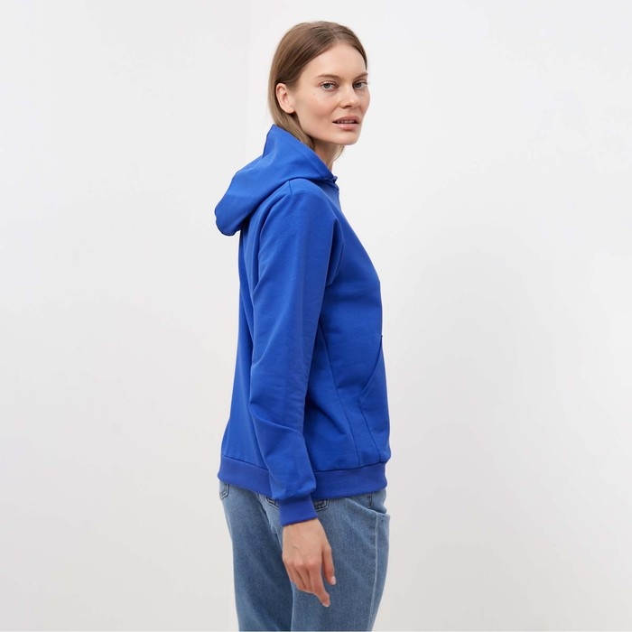 Толстовка женская, цвет ярко-синий, размер 50 Толстовка женская, цвет ярко-синий, размер 50