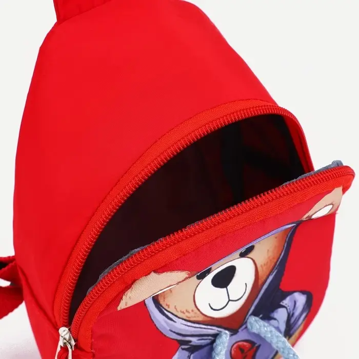 Сумка детская через плечо, цвет красный