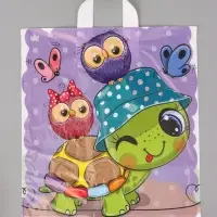 Пакет подарочный Черепашка 42 х 38 см 37 мкм