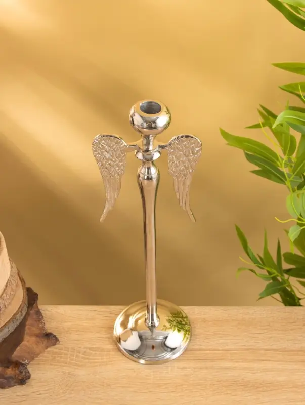 Подсвечник "Ангел" 12х12х39 см, алюминий