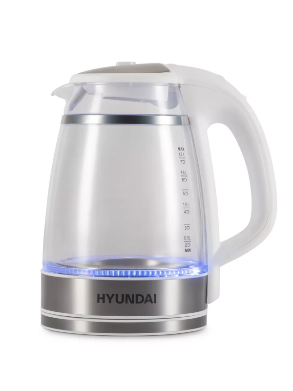 Чайник HYK-G3506 1.7л. 2200Вт белый