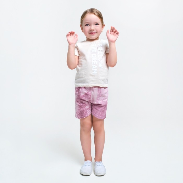 Пижама детская для девочки KAFTAN Пижама детская для девочки KAFTAN "Dream" р.30 (98-104), бежевый