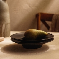 Набор тарелок для пасты SL Home &laquo;Дарк&raquo;, 160 мл, d=21 см, цвет чёрный