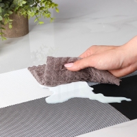 Салфетки сервировочные на стол Доляна &laquo;Настроение&raquo;, 4 шт, 45&times;30 см, цвет бело-чёрный