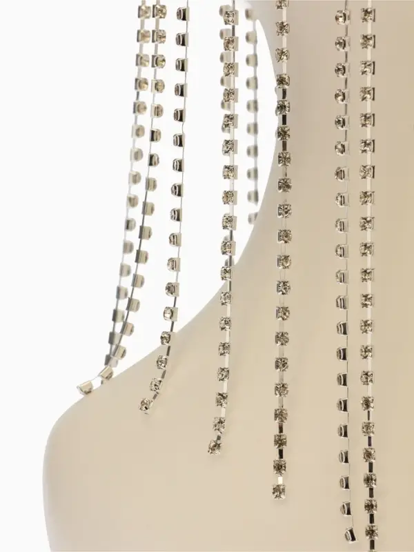 Украшение для волос "Дорожка страз", цвет белый в серебре