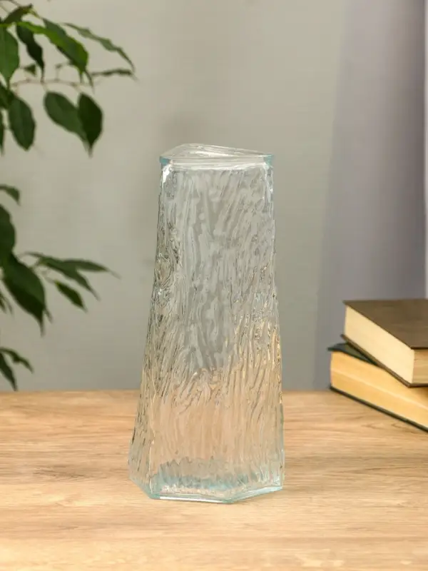 Ваза стекло настольная "Джойс" 24х11х7,5 см, прозрачный