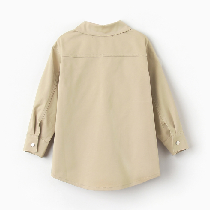 Рубашка джинсовая детская KAFTAN размер 28 (86-92 см), цвет бежевый