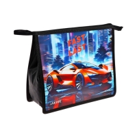 Папка для тетрадей А5, 243x200x80 мм, deVENTE "Fast Or Last", молния сверху, пластиковая, для мальчика