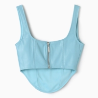 Корсет женский MIST кожаный,  р. XS, голубой