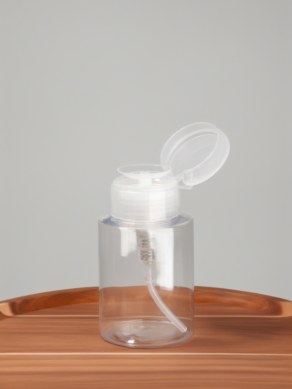 Баночка с помпой д/жидкости 180мл 10,4*5,7*5,7 прозрач пакет накл QF Баночка с помпой д/жидкости 180мл 10,4*5,7*5,7 прозрач пакет накл QF