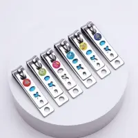 Кусачки книпсер маникюрные, с пилкой, 5.5 см, в коробке, МИКС