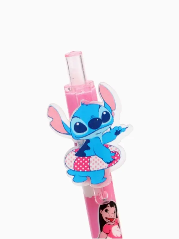 Ручка автоматическая "Стич", МИКС ,синяя паста 0.5 мм