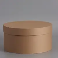 Коробка круглая крафт, 30 х 15 см