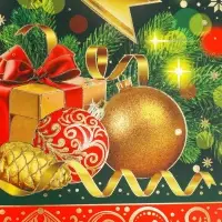 Коробка подарочная новогодняя Ларец &laquo;Бантик&raquo; 17.5&times;31&times;7 см