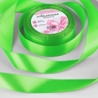 Лента атласная, 25 мм &times; 23 &plusmn; 1 м, цвет весенне-зелёный №52