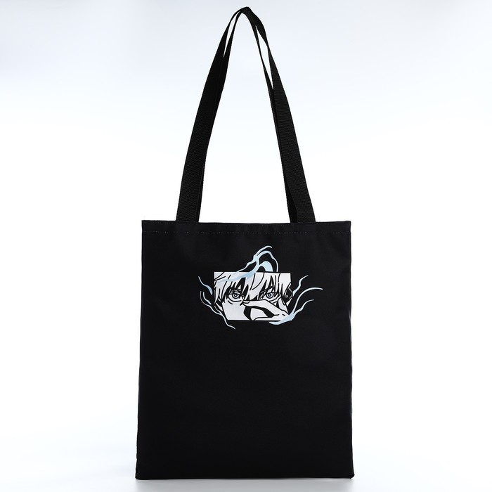 Шопер &laquo;Аниме&raquo; 35х0.5х40 см, отд без молнии, без подклада, чёрный