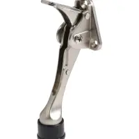 Фиксатор дверной LOCKLAND &ldquo;козья ножка&rdquo;, с автоподъемом, цвет хром