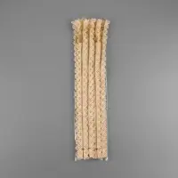 Молния металлическая, №3, неразъёмная, замок автомат, 30 см, бежевая