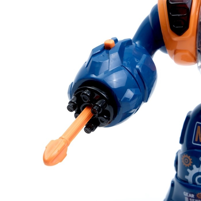 Робот &laquo;Шестерёнка&raquo;, свет, звук, синий