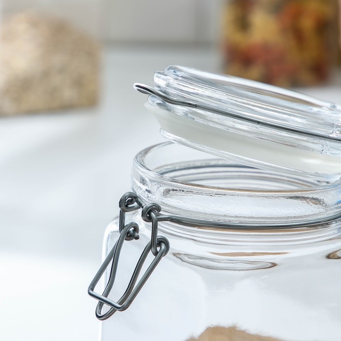 Банка для сыпучих продуктов Paşabah&ccedil;e Cremlin, 740 мл, стекло, прозрачная