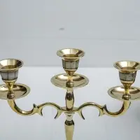 Подсвечник на 3 свечи, 21 см, перламутр